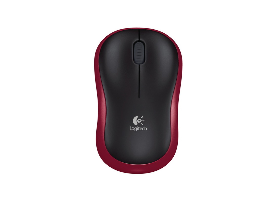 MISKA Logitech M185 crno-rdeca